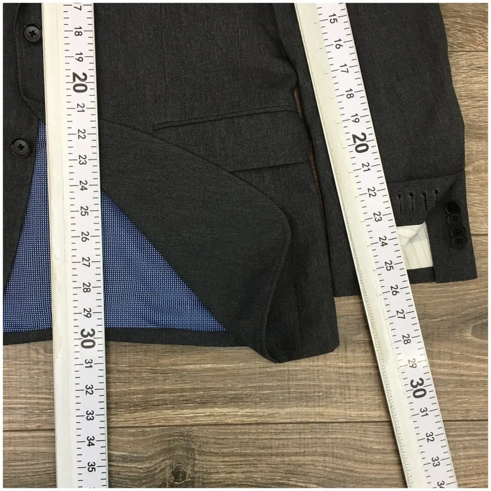 Banana Republic Charcoal Gray Tailored Fit Blazer